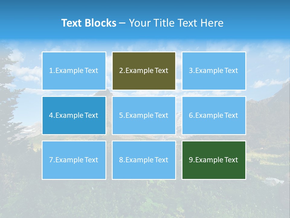 Going Mountain Montana PowerPoint Template