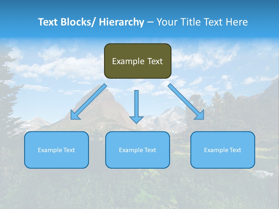Going Mountain Montana PowerPoint Template