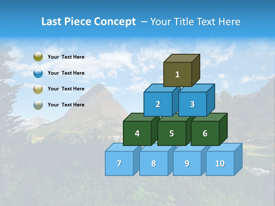 Going Mountain Montana PowerPoint Template