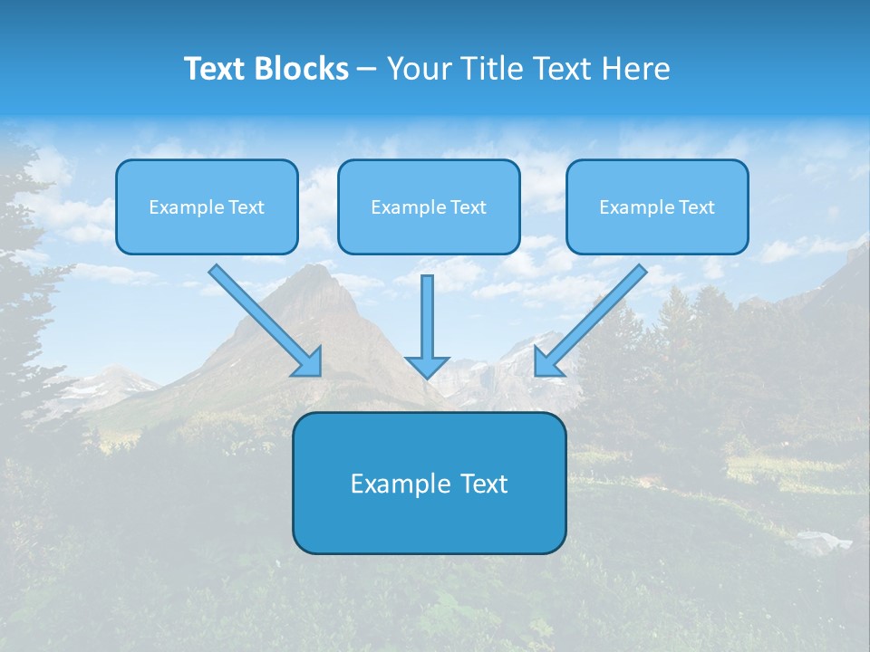 Going Mountain Montana PowerPoint Template