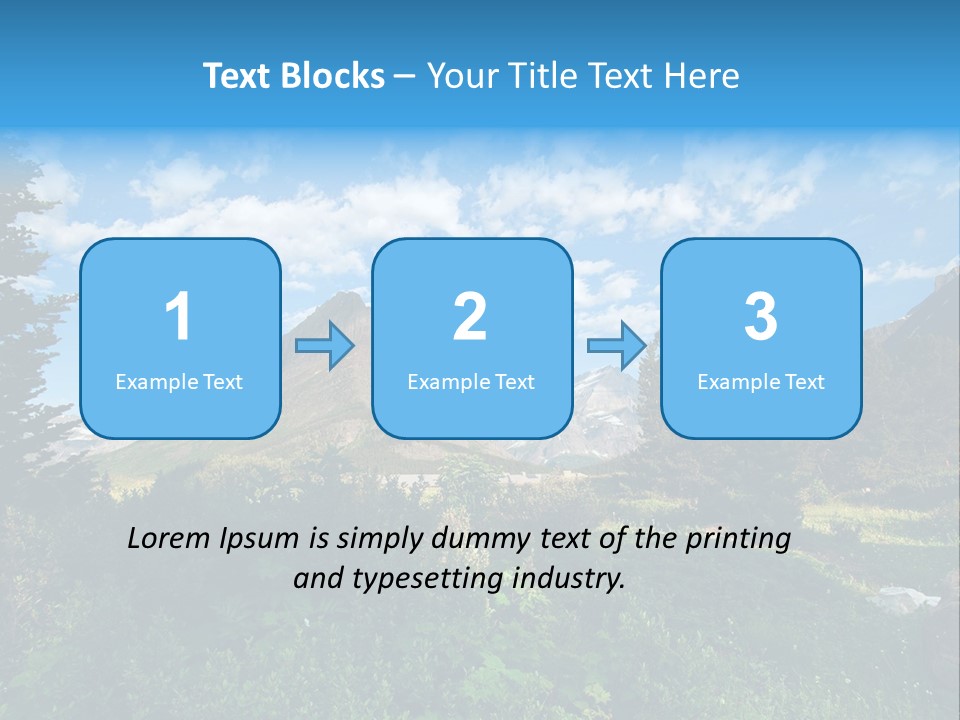 Going Mountain Montana PowerPoint Template