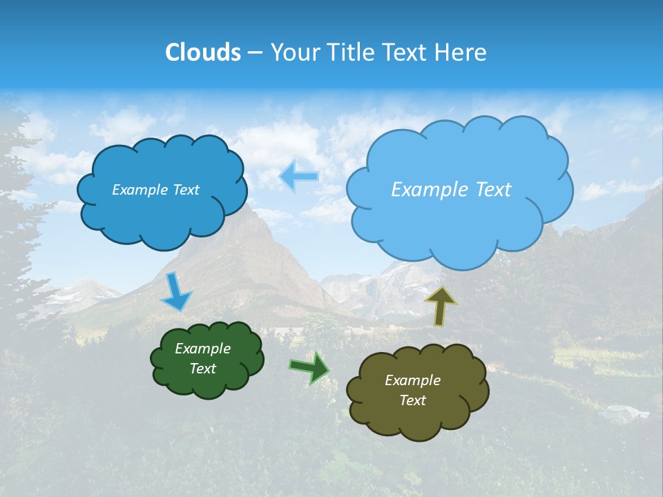 Going Mountain Montana PowerPoint Template