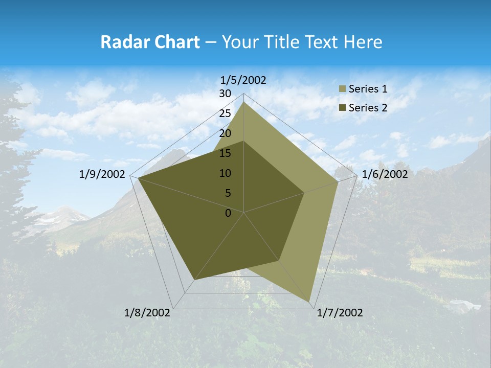 Going Mountain Montana PowerPoint Template