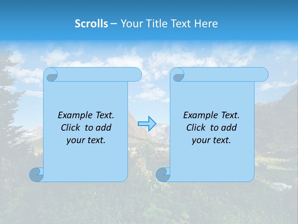 Going Mountain Montana PowerPoint Template