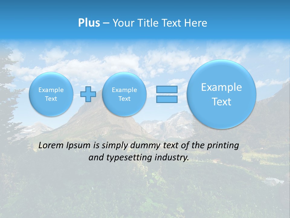 Going Mountain Montana PowerPoint Template