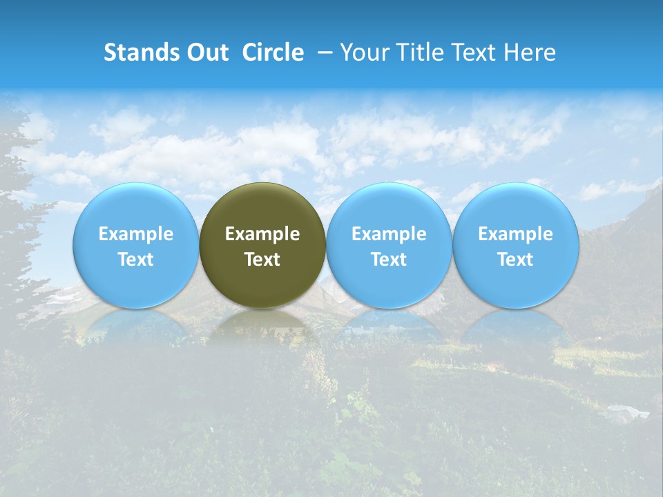 Going Mountain Montana PowerPoint Template