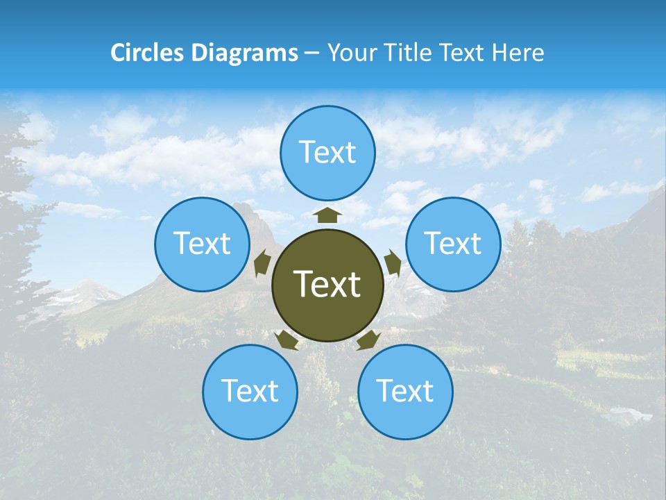 Going Mountain Montana PowerPoint Template