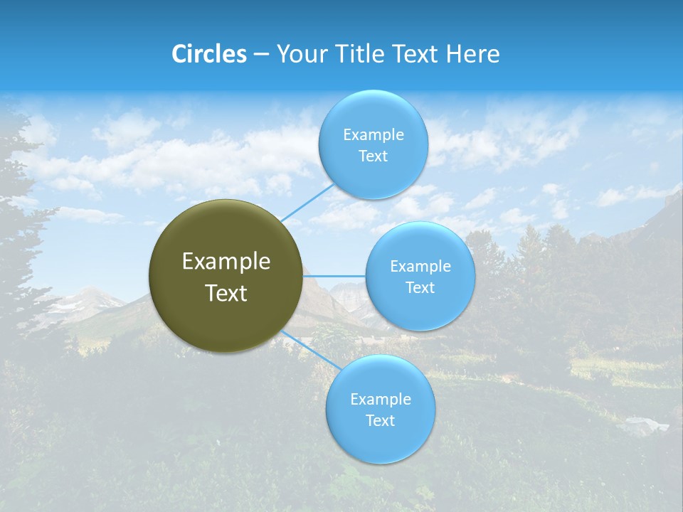 Going Mountain Montana PowerPoint Template