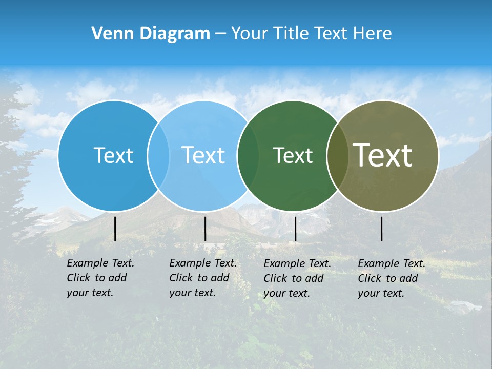 Going Mountain Montana PowerPoint Template