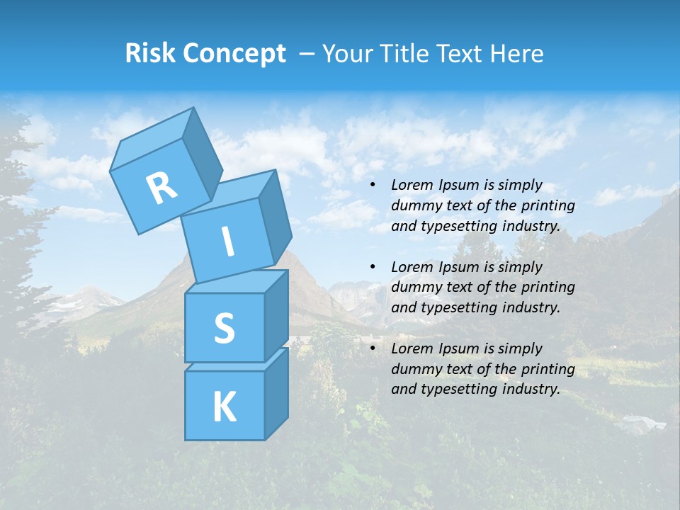 Going Mountain Montana PowerPoint Template