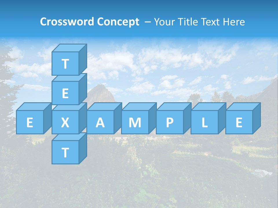 Going Mountain Montana PowerPoint Template