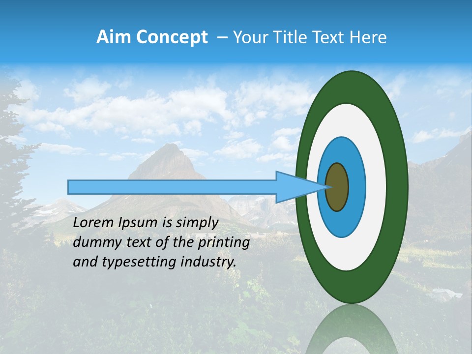 Going Mountain Montana PowerPoint Template