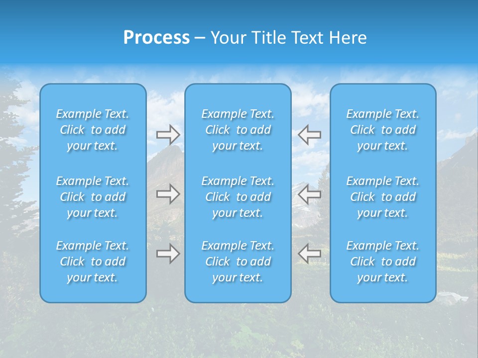 Going Mountain Montana PowerPoint Template
