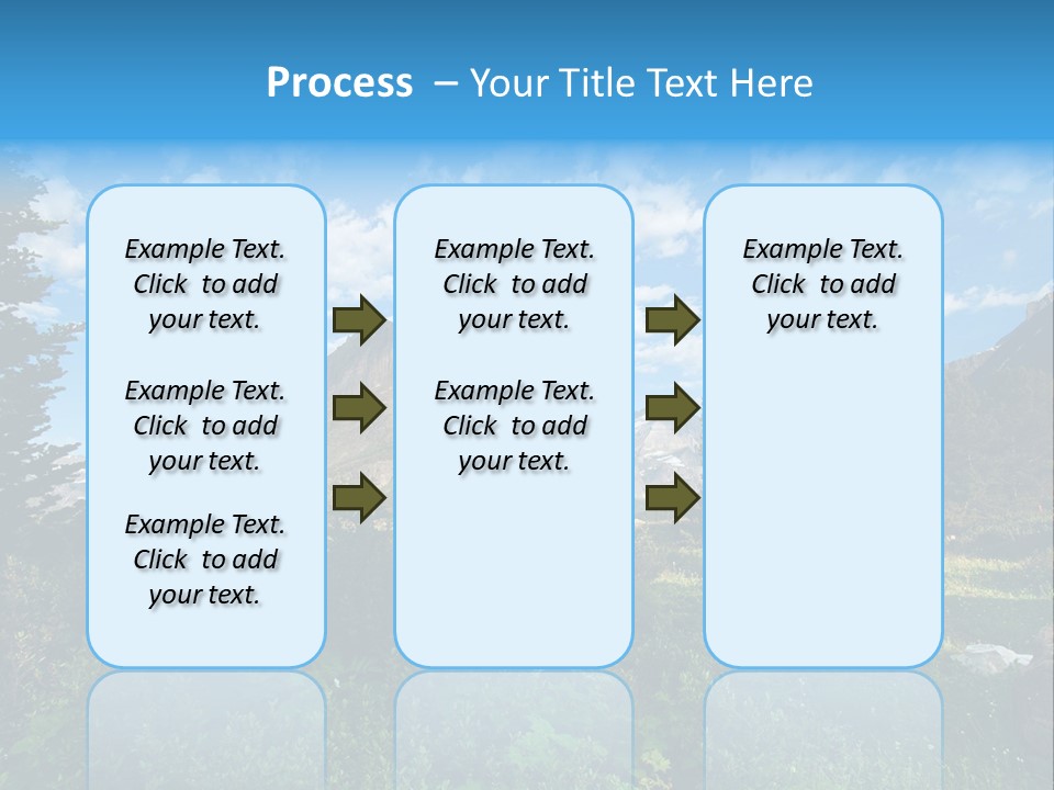 Going Mountain Montana PowerPoint Template