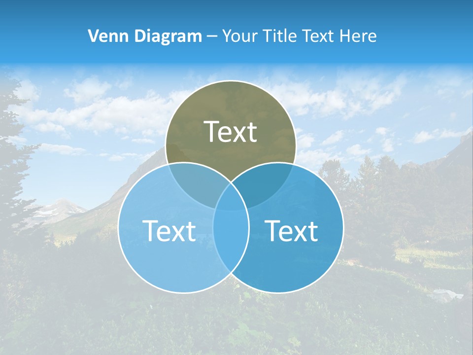 Going Mountain Montana PowerPoint Template