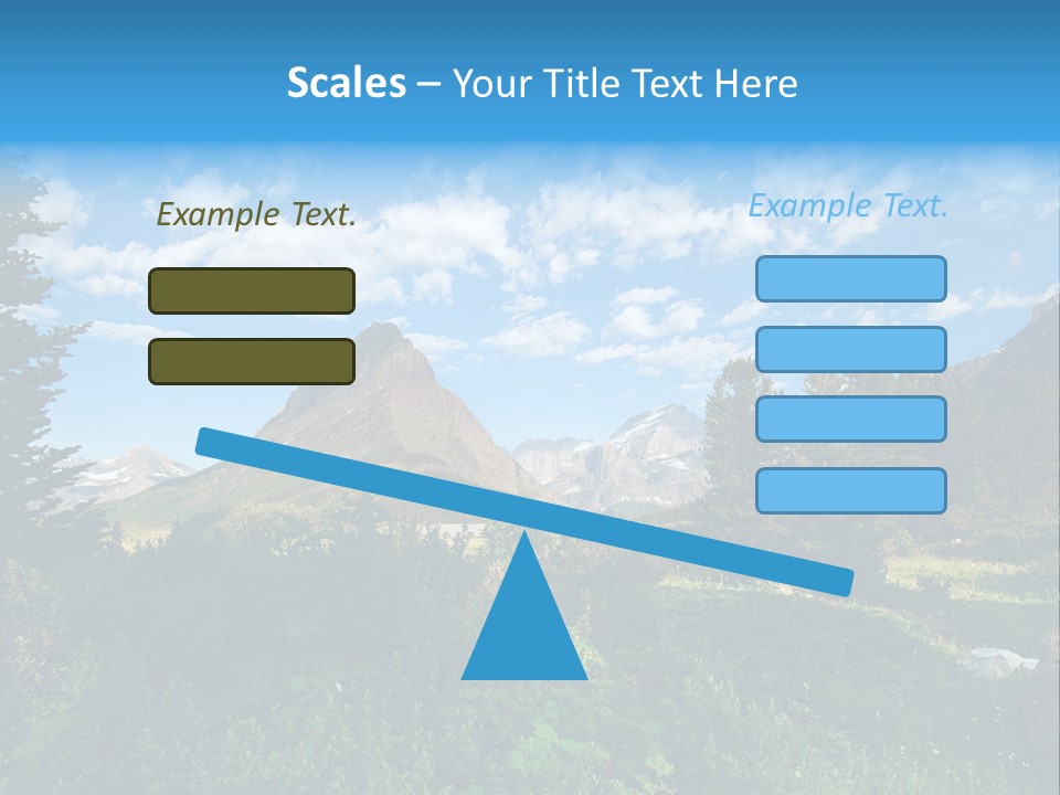 Going Mountain Montana PowerPoint Template
