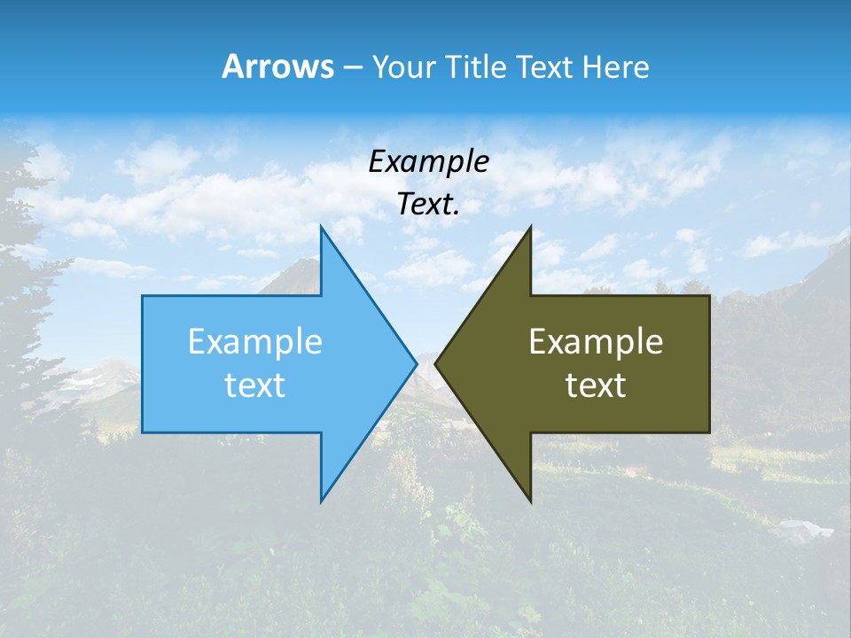 Going Mountain Montana PowerPoint Template