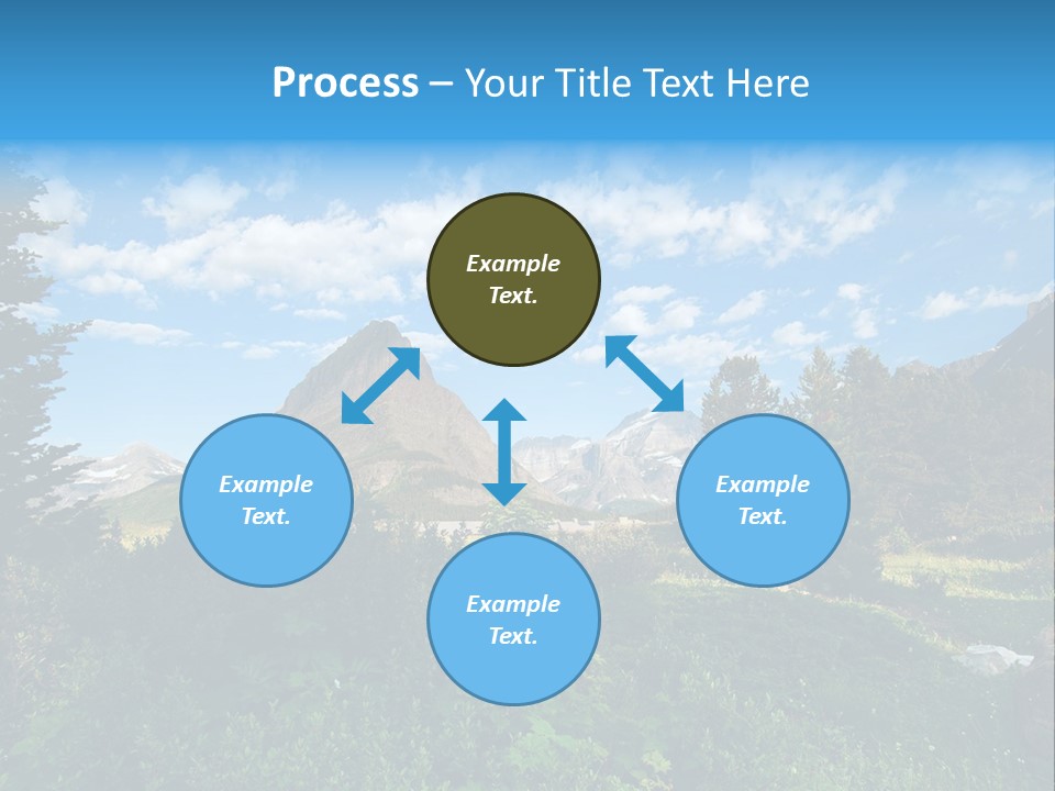 Going Mountain Montana PowerPoint Template