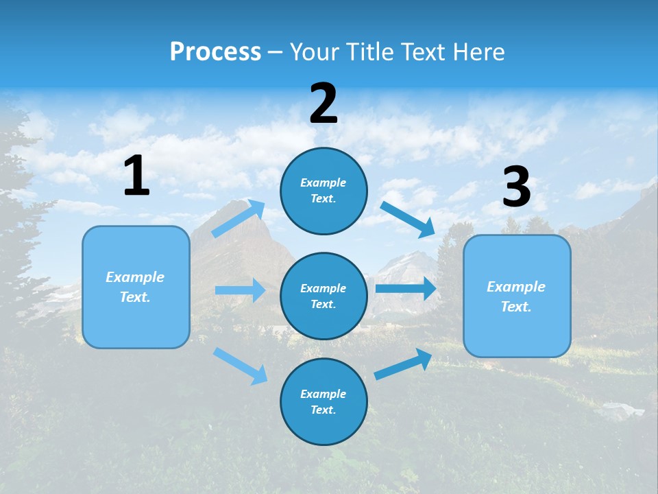 Going Mountain Montana PowerPoint Template