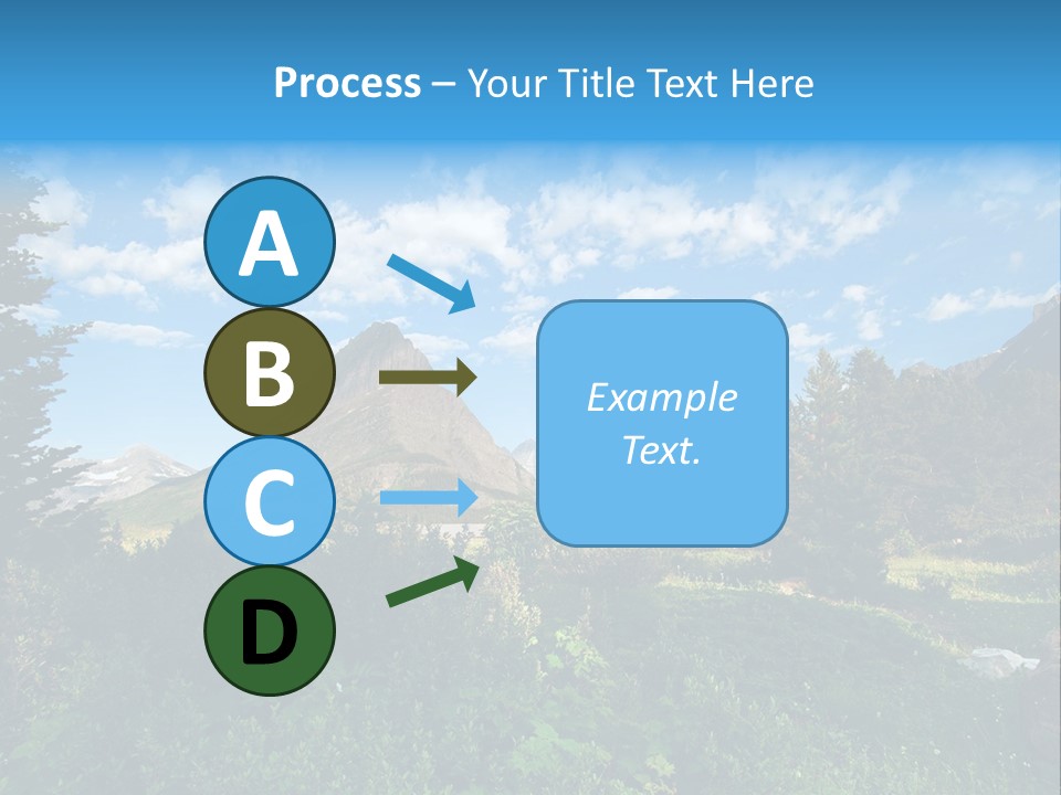 Going Mountain Montana PowerPoint Template