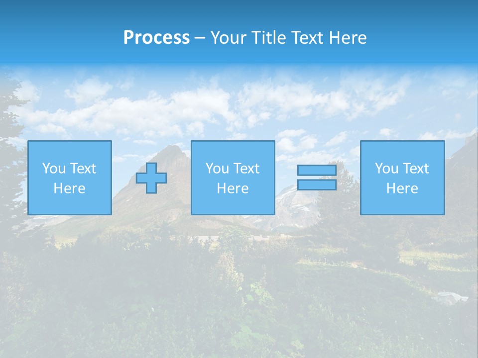 Going Mountain Montana PowerPoint Template