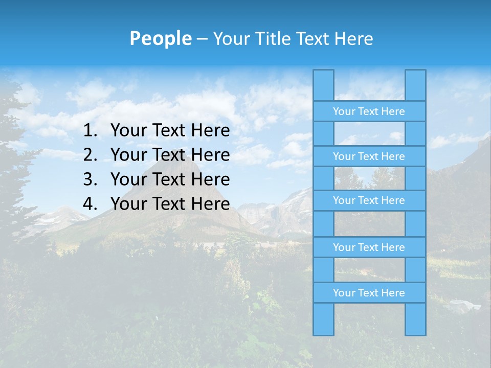 Going Mountain Montana PowerPoint Template