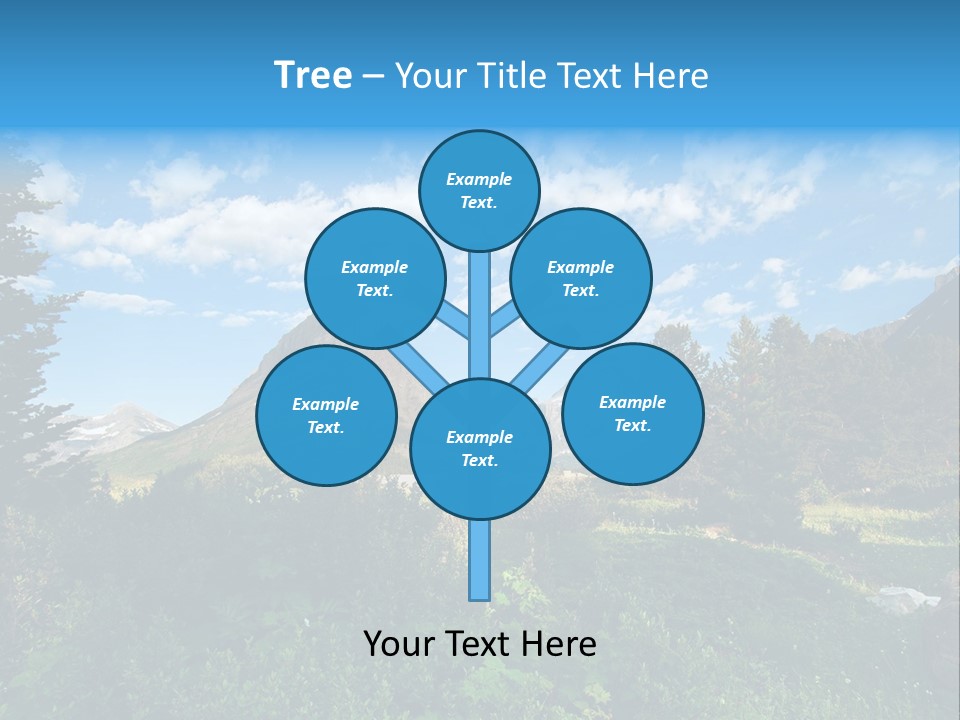 Going Mountain Montana PowerPoint Template