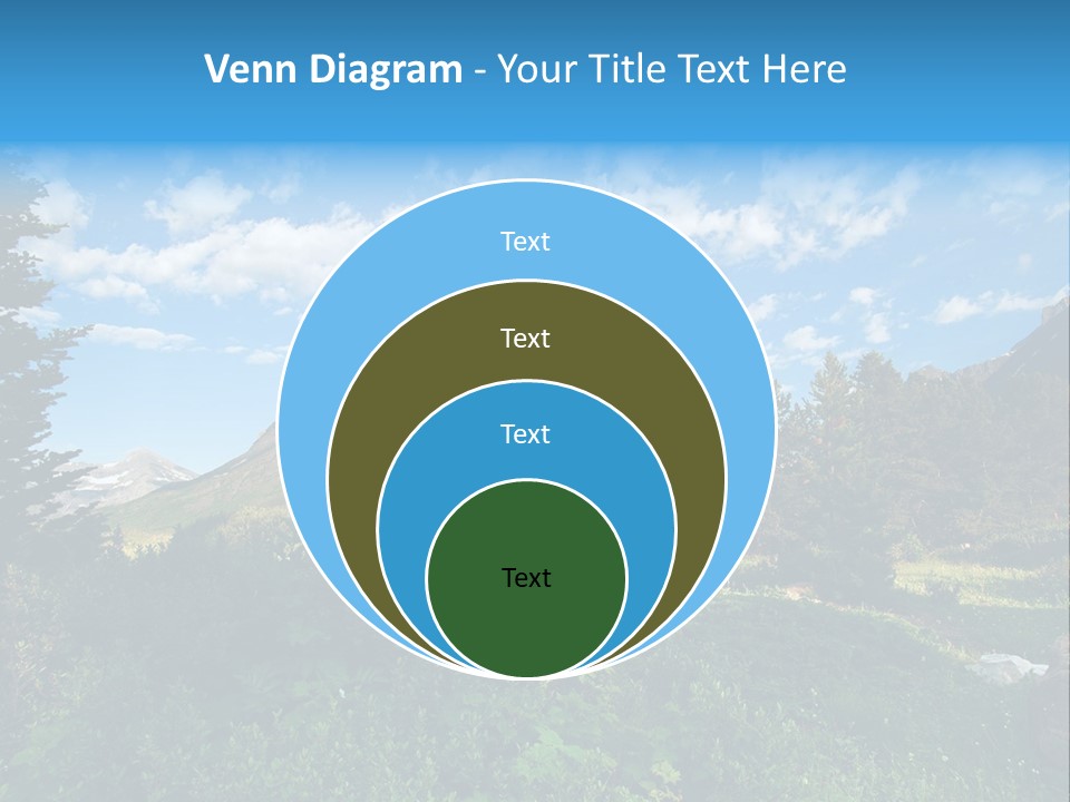Going Mountain Montana PowerPoint Template