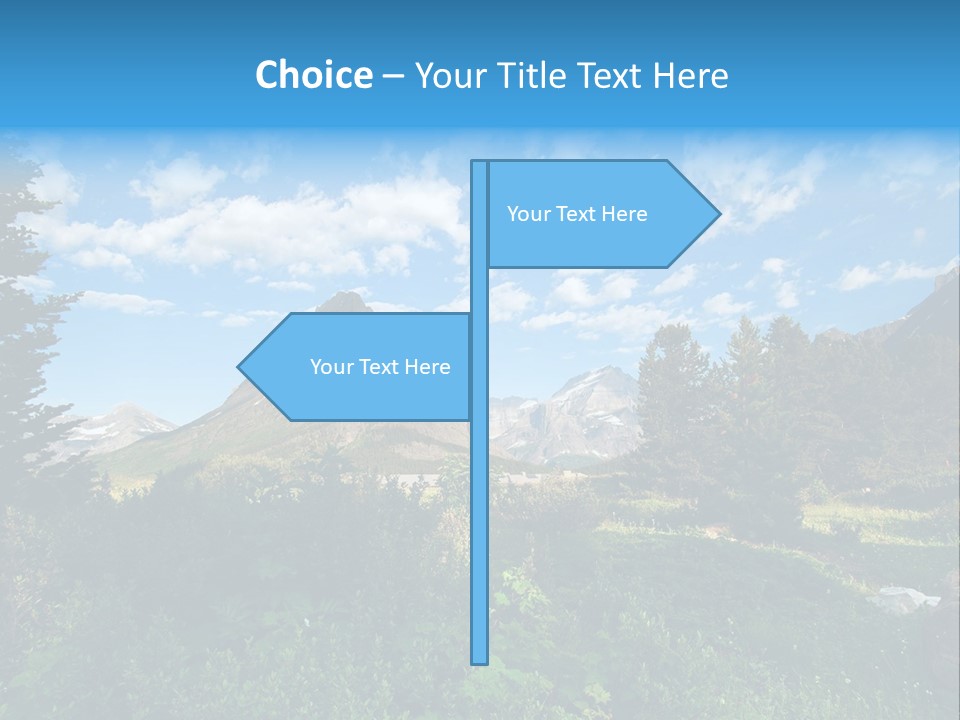 Going Mountain Montana PowerPoint Template