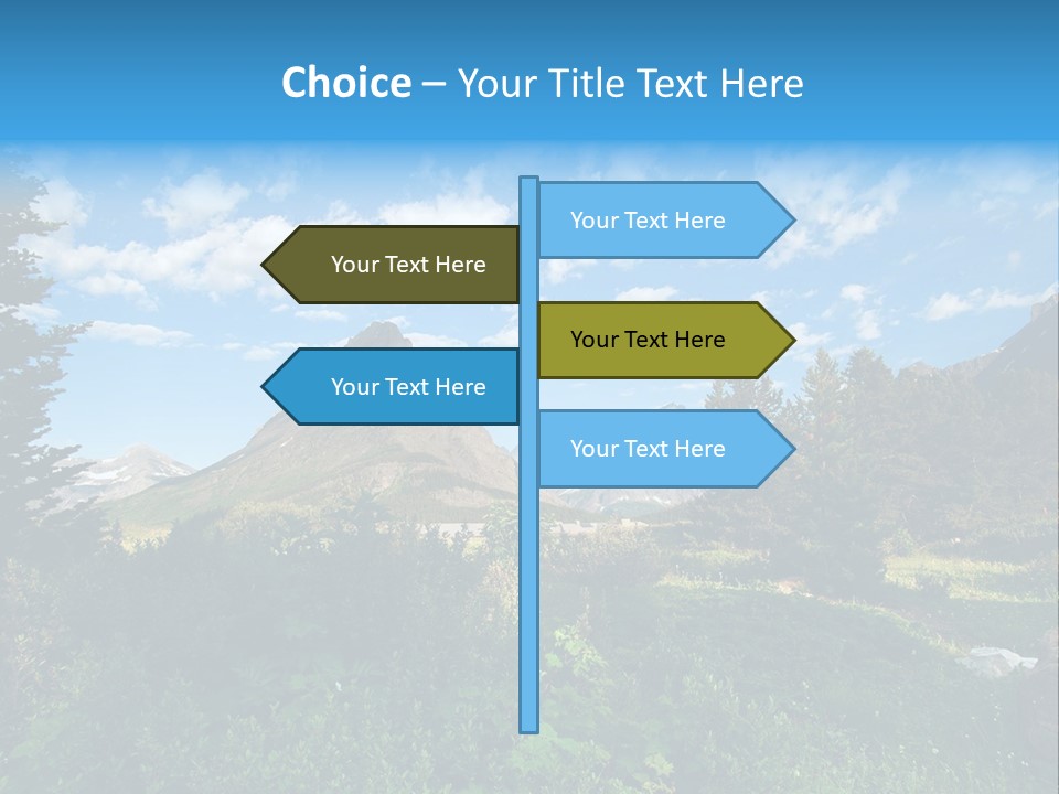 Going Mountain Montana PowerPoint Template