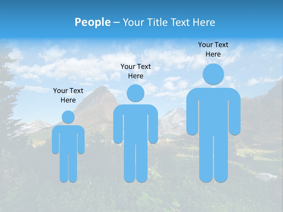 Going Mountain Montana PowerPoint Template