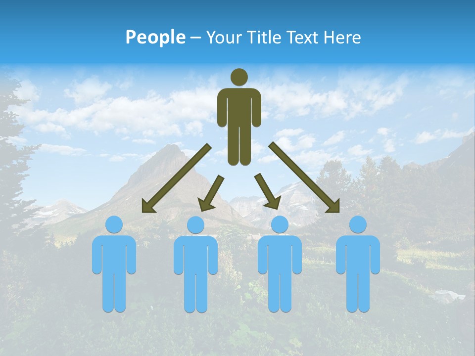 Going Mountain Montana PowerPoint Template