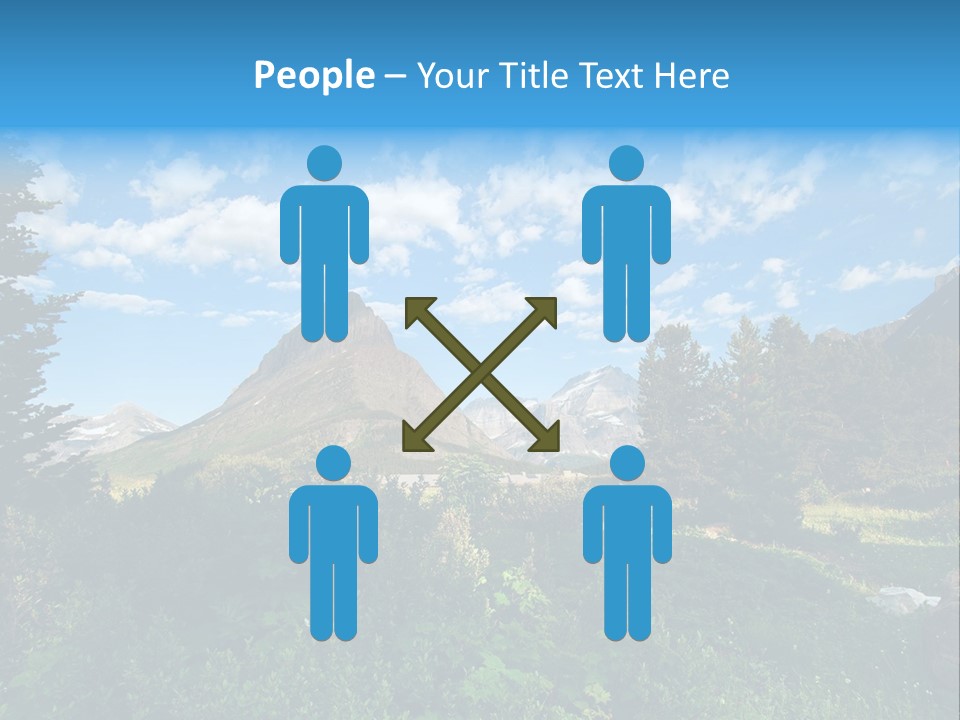 Going Mountain Montana PowerPoint Template