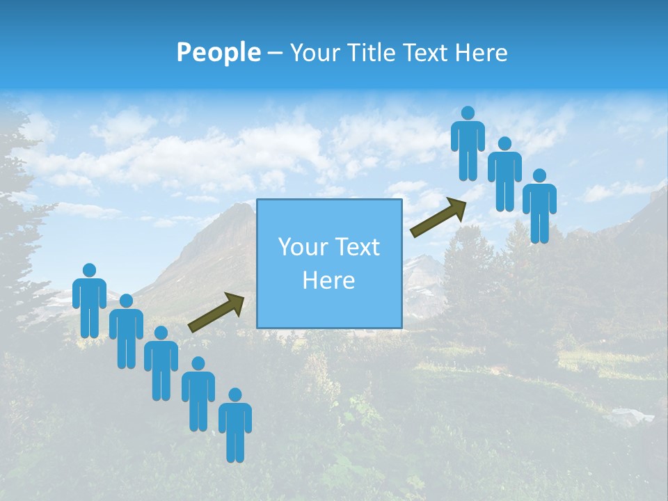Going Mountain Montana PowerPoint Template