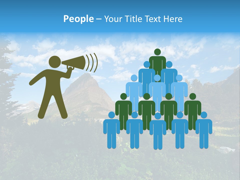 Going Mountain Montana PowerPoint Template