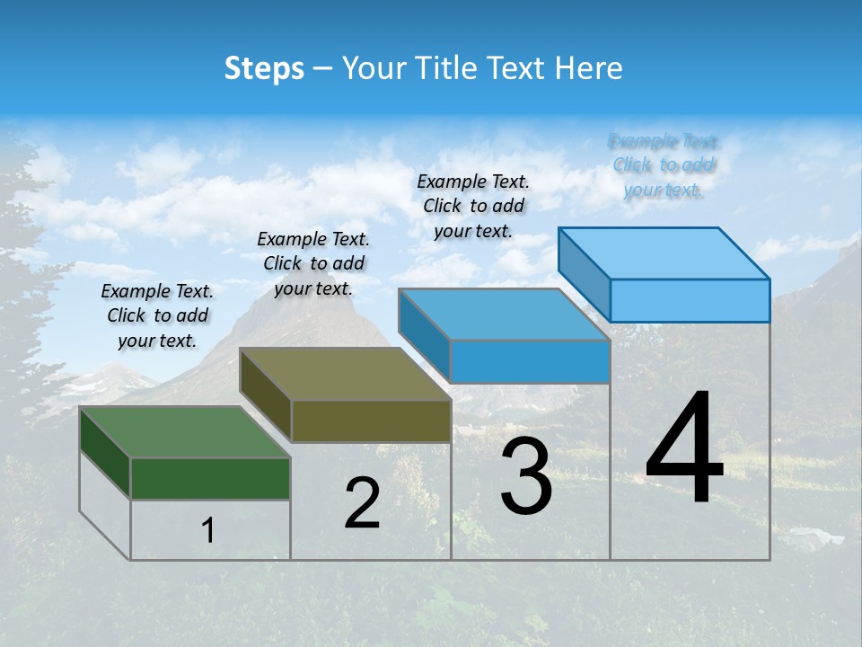 Going Mountain Montana PowerPoint Template