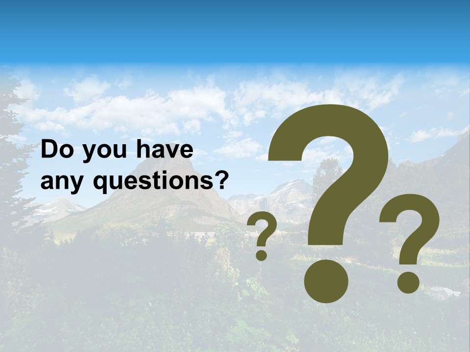 Going Mountain Montana PowerPoint Template