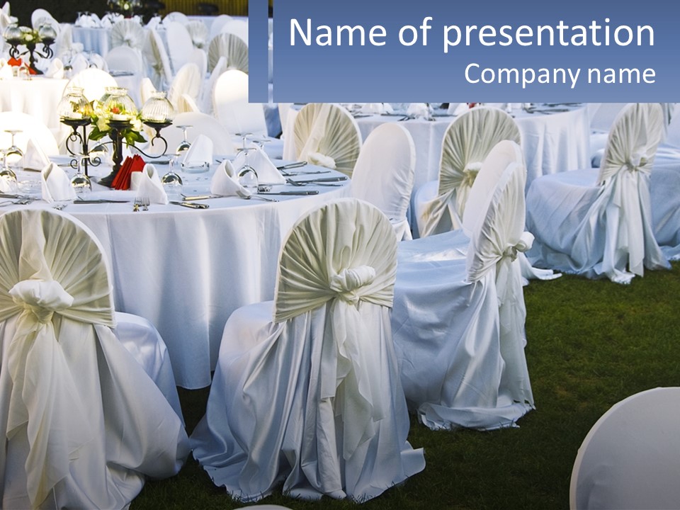 Aisle Backs Catering PowerPoint Template