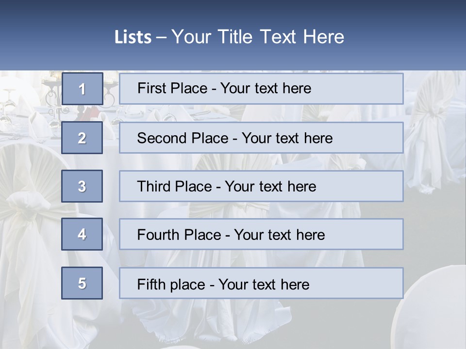 Aisle Backs Catering PowerPoint Template