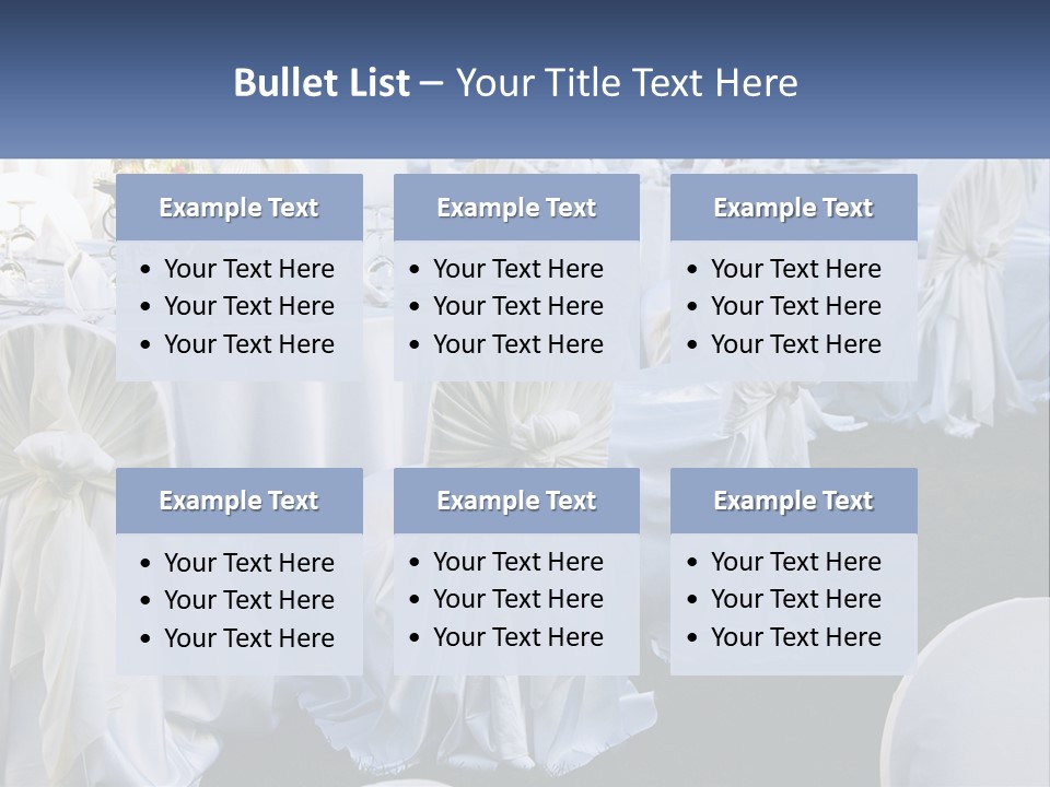 Aisle Backs Catering PowerPoint Template