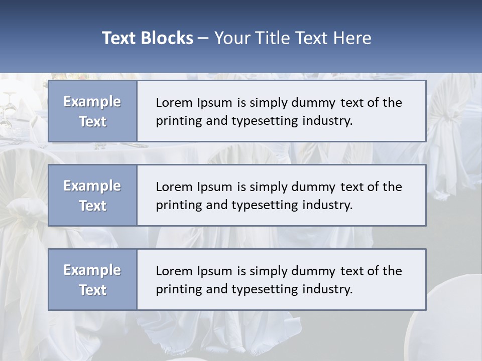 Aisle Backs Catering PowerPoint Template