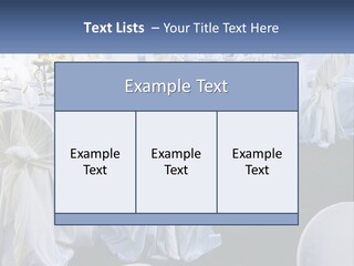 Aisle Backs Catering PowerPoint Template