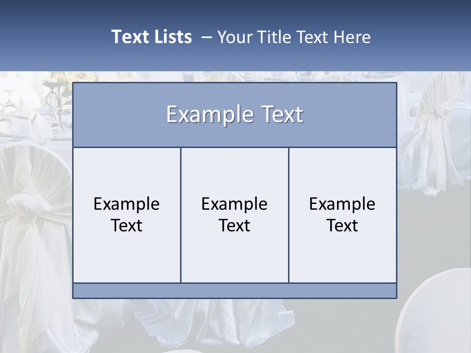 Aisle Backs Catering PowerPoint Template
