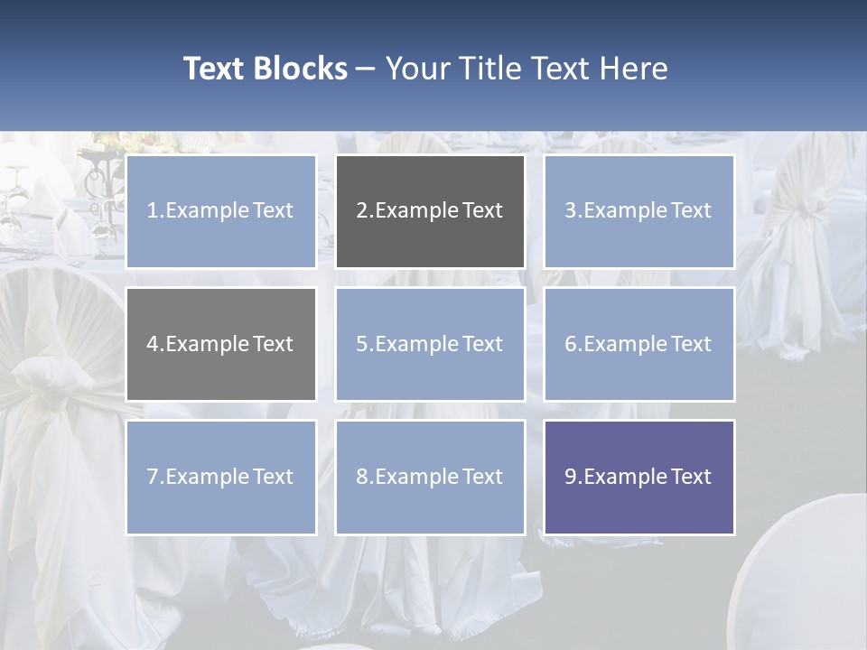 Aisle Backs Catering PowerPoint Template