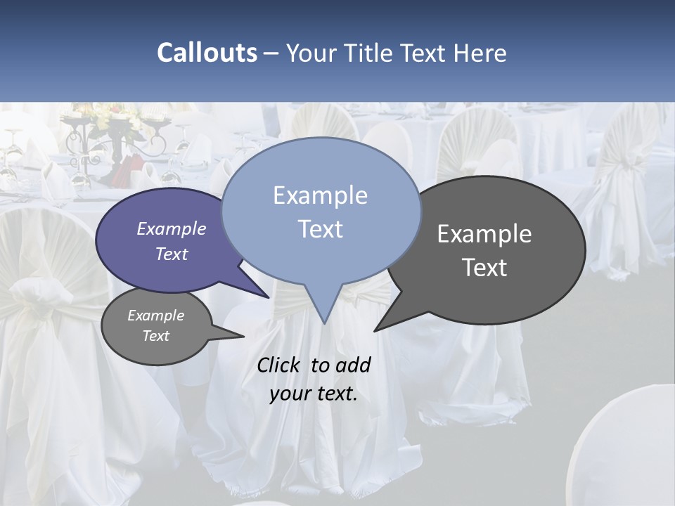 Aisle Backs Catering PowerPoint Template