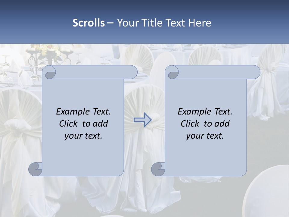 Aisle Backs Catering PowerPoint Template
