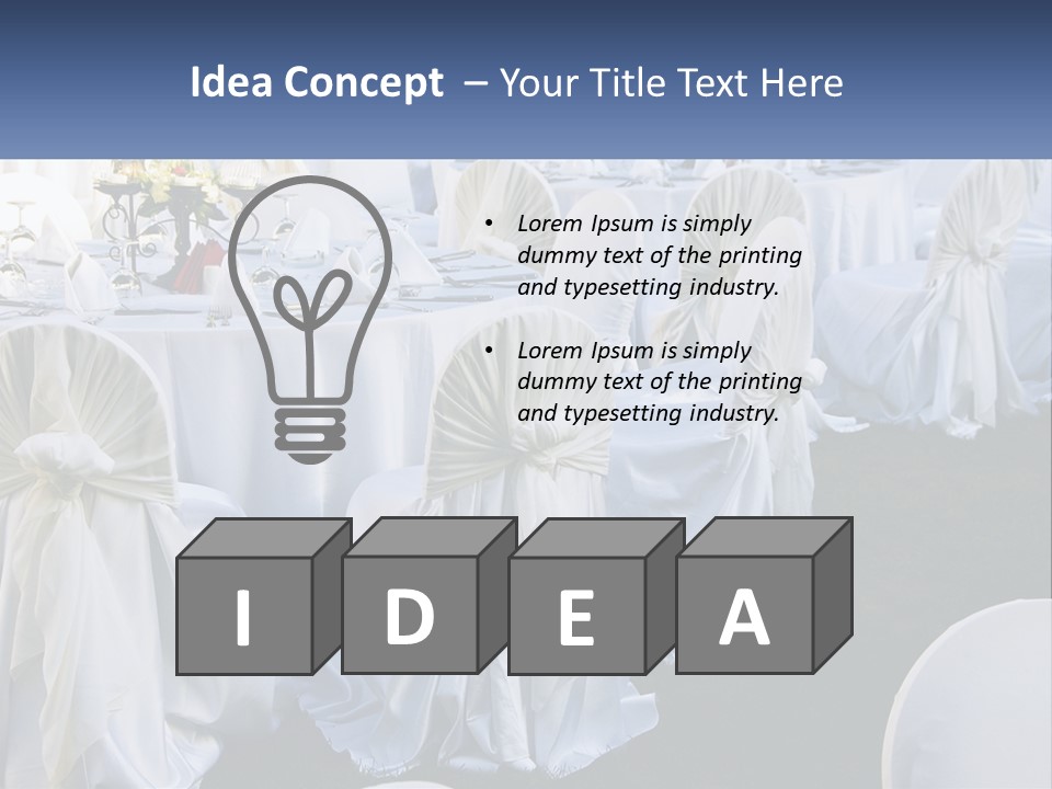 Aisle Backs Catering PowerPoint Template