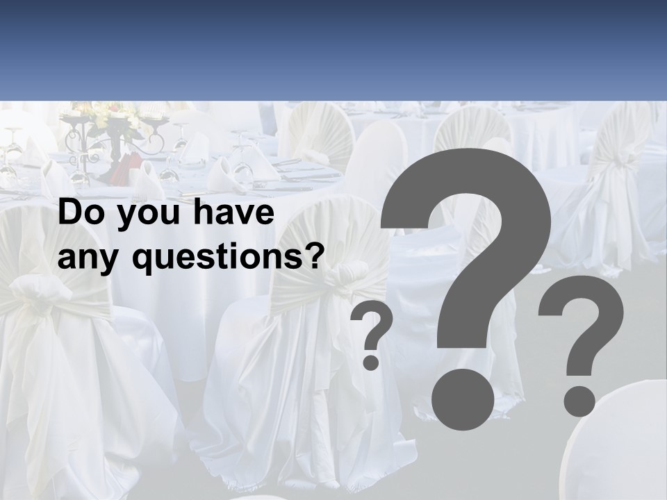 Aisle Backs Catering PowerPoint Template