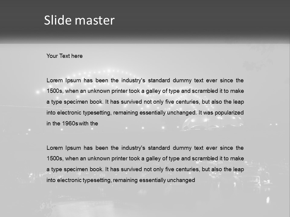 Bridge Town Arkansas PowerPoint Template