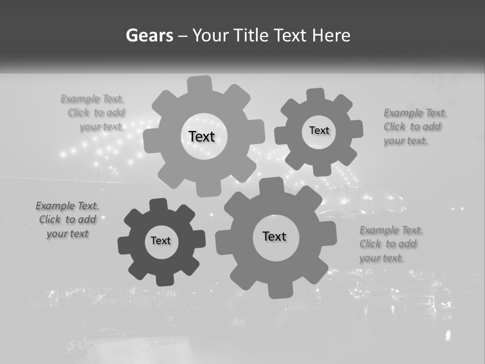 Bridge Town Arkansas PowerPoint Template